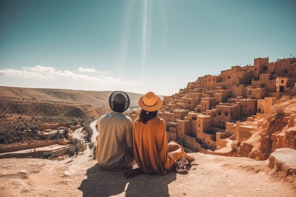 Best day trips from Marrakech exploring Morocco’s Ourika Valley, Ouzoud Falls, Agafay Desert, Essaouira, and Ait Ben Haddou.